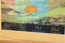 Tiger Woods, Mickelson, Couples, & O'Meara Signed 2002 Skins Game Poster - Framed JSA ALOA