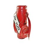 Al 'Mr. 59' Geiberger Signed Spalding 'Al Geiberger' Red/White Top-Flite Golf Bag JSA ALOA