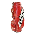 Al 'Mr. 59' Geiberger Signed Spalding 'Al Geiberger' Red/White Top-Flite Golf Bag JSA ALOA