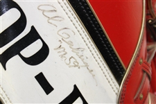 Al 'Mr. 59' Geiberger Signed Spalding 'Al Geiberger' Red/White Top-Flite Golf Bag JSA ALOA