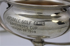 1908 Arsdale Golf Club Election Day Governors Cup Sterling Silver Trophy Won by Morton Waite