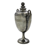 1923 British Columbia Amateur Championship at Oak Bay Qualifying Round Sterling Silver Trophy with Lid