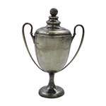 1923 British Columbia Amateur Championship at Oak Bay Qualifying Round Sterling Silver Trophy with Lid
