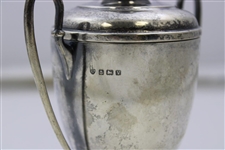 1923 British Columbia Amateur Championship at Oak Bay Qualifying Round Sterling Silver Trophy with Lid