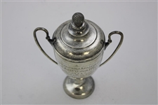 1923 British Columbia Amateur Championship at Oak Bay Qualifying Round Sterling Silver Trophy with Lid
