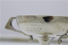 1924 C.H.G.C Coronation Sterling Silver Trophy Cup Won By S.G. Sims - 92-17 = 75