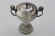 1951 McCutchan Cup Sterling Silver Trophy Cup with Lid Won by E.G. Spooner