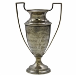 1914 Tatnuck Country Club Sterling Silver Trophy Presented by Mrs. Matthew J. Whittall Won By Martha O. Swan