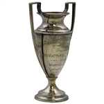 1914 Tatnuck Country Club Sterling Silver Trophy Presented by Mrs. Matthew J. Whittall Won By Martha O. Swan