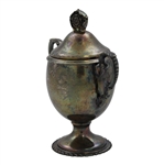 1937 Yorkshire Cricket League Small Trophy Cup with Lid