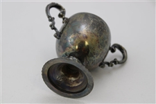 1937 Yorkshire Cricket League Small Trophy Cup with Lid