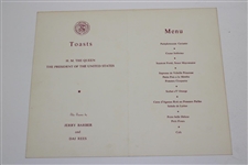 1961 Ryder Cup USA & Great Britain Team Signed Hotel Dinner Menu (Missing O'Connor) JSA ALOA