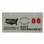 Classic Masters Augusta Georgia Golf Tournament Courtesy Car License Plate #88