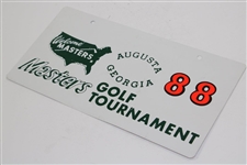 Classic Masters Augusta Georgia Golf Tournament Courtesy Car License Plate #88