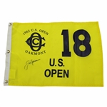 Jack Nicklaus Signed Commemorative 1962 US Open at Oakmont Screen Flag JSA ALOA