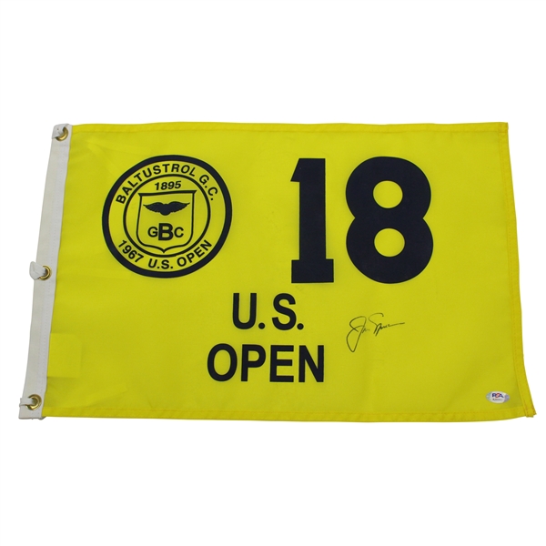 Jack Nicklaus Signed Commemorative 1967 US Open at Baltusrol Screen Flag PSA/DNA #AJ25067