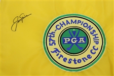 Jack Nicklaus Signed Commemorative PGA Championship at Firestone CC Circle Patch Screen Flag JSA ALOA