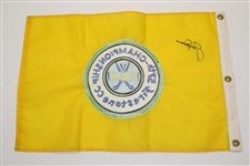 Jack Nicklaus Signed Commemorative PGA Championship at Firestone CC Circle Patch Screen Flag JSA ALOA