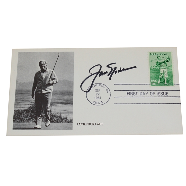 Jack Nicklaus Signed 1981 Jack Nicklaus FDC JSA ALOA
