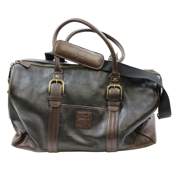 Masters Tournament Black & Brown Leather Duffel Bag - New with Tag