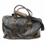 Masters Tournament Black & Brown Leather Duffel Bag - New with Tag