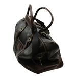 Masters Tournament Black & Brown Leather Duffel Bag - New with Tag