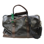 Masters Tournament Black & Brown Leather Duffel Bag - New with Tag