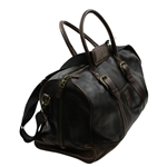 Masters Tournament Black & Brown Leather Duffel Bag - New with Tag