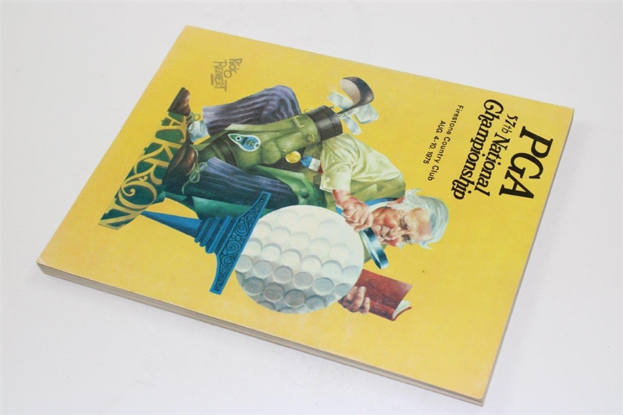 1975 PGA Championship at Firestone Country Club Official Program - Jack Nicklaus Win