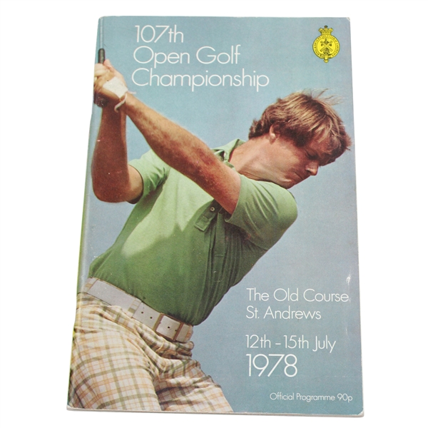 1978 OPEN Championship at The Old Course St. Andrews Official Program - Jack Nicklaus Win