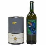 Jack Nicklaus Unopened 2003 David Frost Bottle of Wine with Jack Nicklaus Stainless Steel Wine Chiller
