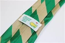 Classic Augusta National Golf Shop Silk Green/Gold Striped Neck Tie - Used