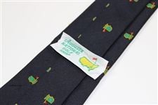 Classic Augusta National Golf Shop Silk Navy with Logos Neck Tie - Used