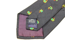 Classic Augusta National Golf Shop Silk Navy with Logos Neck Tie - Used