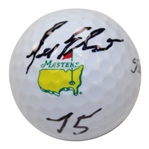 Lee Elder Signed Masters Logo Golf Ball with 75 Inscription JSA ALOA