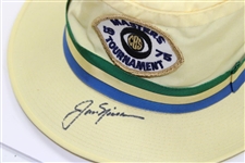 Jack Nicklaus Signed Lt Yellow Bucket Hat with with 195 Masters CBS Patch JSA FULL #BB53967