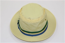 Jack Nicklaus Signed Lt Yellow Bucket Hat with with 195 Masters CBS Patch JSA FULL #BB53967