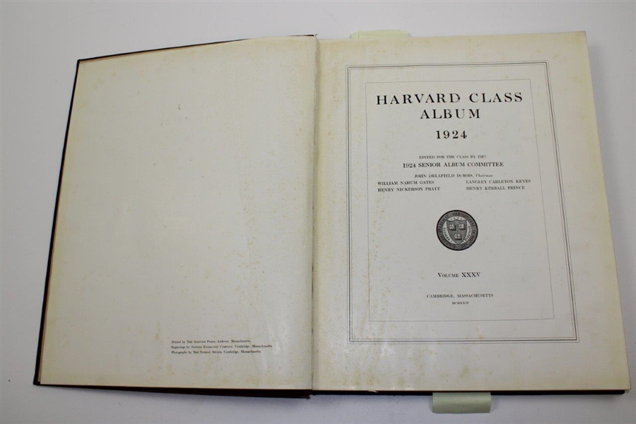 1924 Harvard College Class Album - Bobby Jones