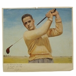 Bobby Jones Signed Dwight D. Esienhower Print - Personalized JSA ALOA