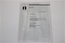 Bobby Jones Gifted Dwight Eisenhower Painting M. Johnson Photo From Jean Marshall with Gordin Letter