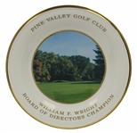 Pine Valley Golf Club Willaim F. Wright Board of Directors Champion Lenox Plate - 12th hole