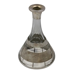 1916 R.I.G.A. Championship Beaten Eight Sterling Overlay Decanter