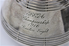 1916 R.I.G.A. Championship Beaten Eight Sterling Overlay Decanter