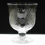 Hal Suttons 1995 Masters Tournament Par-3 Contest Winner Glass Trophy Bowl