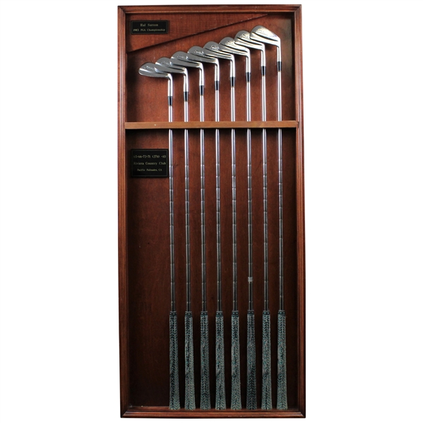 Hal Suttons 1983 PGA Championship at Riviera Winning Tournament Used Titleist Irons