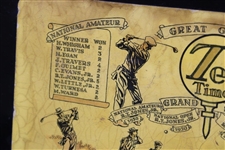 Bobby Jones “Great Golfers Tee Time” Grand Slam & Major Winners List Metal Tray