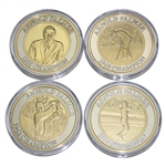 Masters Tournament Ltd Ed Arnold Palmer Silver Four Coin Set in Emerald Green Box #122/750