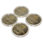 Masters Tournament Ltd Ed Arnold Palmer Silver Four Coin Set in Emerald Green Box #122/750