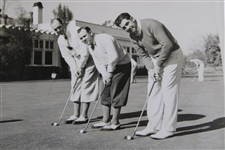 Olin Dutra, Fred Morrison, & Al Espinosa 1/8/34 LA Open Acme Wire Photo