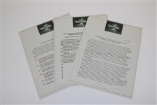 1984 The Masters CBS Sports/Media Guide with Paperwork, Photos, & other